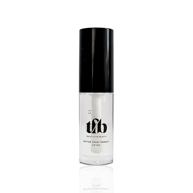 Trust Fund Beauty - Better Than Therapy Lip Oil - Clear, Softening, Moistening, 3mL, 0.1 oz. Vegan, Cruelty-Free, Nontoxic