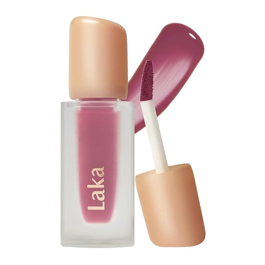 Laka Fruity Glam Tint, 4.5g/0.15oz, Glowing Lip Stain with Wide Color Spectrum, Hydrating & Lightweight Texture, Buildable Color, Non-Sticky, Vegan, K-Beauty (#149 Beans)