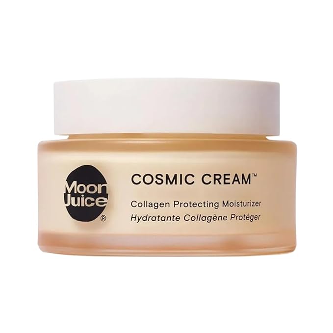 Moon Juice Cosmic Cream Vegan Collagen Protecting Moisturizer - Adaptogenic Dewy Face Lotion with Ashwagandha, Emollient Fatty Acids & Mushroom - Clean, Cruelty-Free & Sustainably-Sourced (1.7oz)