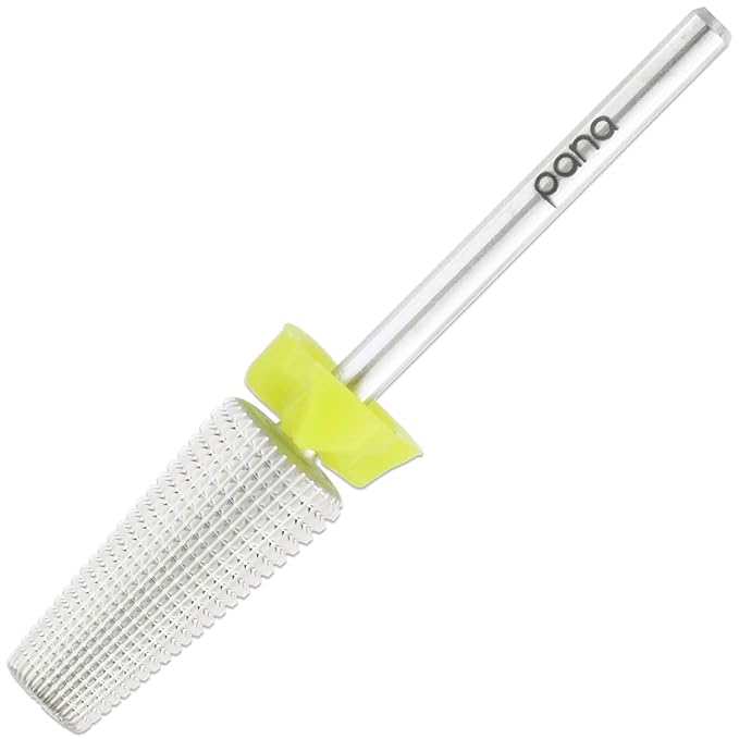 PANA Nail Carbide 5 in 1 Bit - Two Way Rotate use for Both Left and Right Handed - Fast remove Acrylic or Hard Gel - 3/32" Shank - Manicure, Nail Art, Drill Machine (Extra Fine - XF, Silver)