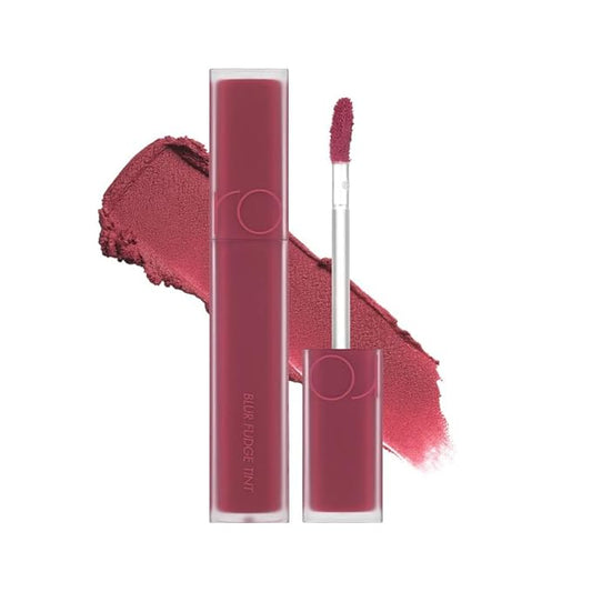rom&nd BLUR FUDGE TINT 07 Cool Rose Up | Velvety Matte Lip Stain for Blurred K-Beauty Effect | Lightweight, Non-Drying Plum Rose Liquid Lipstick