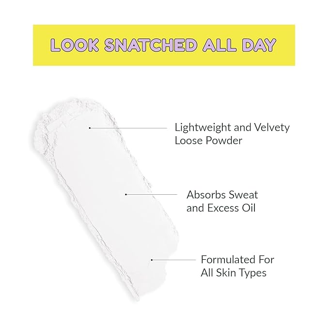 KimChiChic Beauty Mini Me That White Powder Set and Bake Mattifying Setting Powder for Makeup, Soft Natural Face Makeup Helps Minimize the Appearance of Fine Lines, 0.17 oz, White