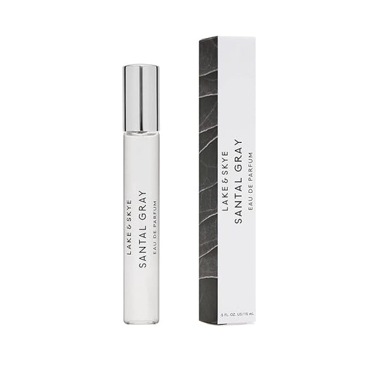 Lake & Skye Santal Gray Eau de Parfum, Long Lasting Fragrance, 0.5 fl oz (15 ml) - Woody Scent