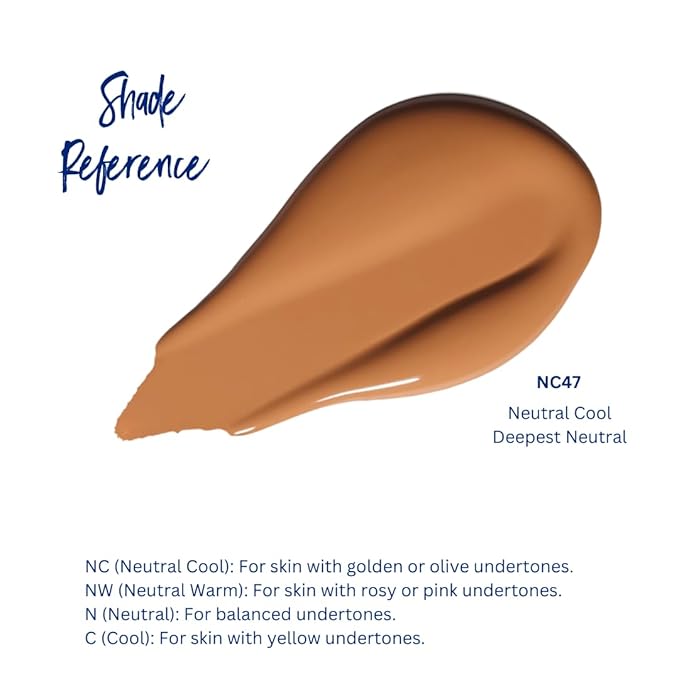 Best Bronze Bombshell Body Makeup - Tattoo Cover Up Makeup & Body Foundation Waterproof - Tattoo Concealer Waterproof for Scars, Varicose Veins Cover Up & Leg Foundation (NC47 Deepest Neutral)