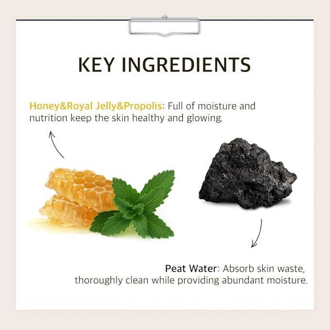 Papa Recipe Bombee Black Honey Mask 10 Pack – Honey & Propolis Sheet Mask with Peat Water for Pore Care, Clarifying & Hydrating Face Mask – Korean Skincare
