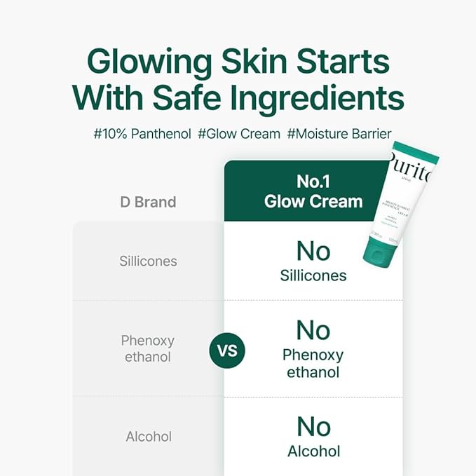 PURITO Panthenol 10% Post-Acne Cream | Moisturizer for Blemish Marks, Barrier Repair | Silicone-Free, Non-Comedogenic, Fragrance-Free, Vegan & Cruelty-free | Korean Skincare, 100mL 3.38 fl.oz