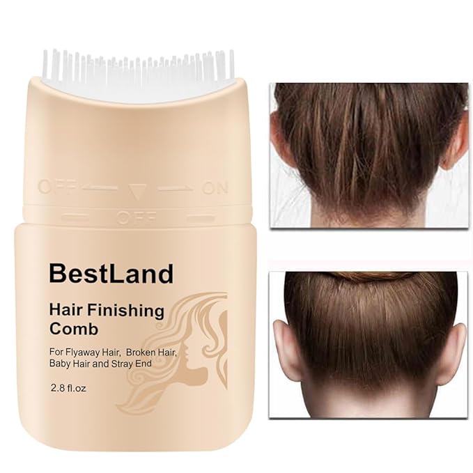 Hair Finishing Stick, Upgraded Hair Tamer Stick with Built-In Comb for Effortless Styling Refreshing Not Greasy Feel Shaping Gel Cream Hair Wax Stick Fixing Bangs Cream (2.8 Ounce (Pack of 1))