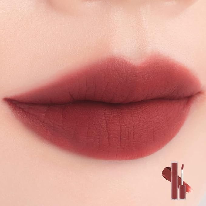rom&nd Blur Fudge Tint 03 Musky - Iconic Burnt Orange Brick Velvety Matte Lip Tint | Non-Drying, Effortless Blur Effect K-Beauty Liquid Lipstick for All Skin Tones
