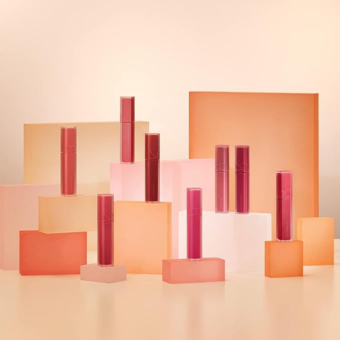 rom&nd Blur Fudge Tint 03 Musky - Iconic Burnt Orange Brick Velvety Matte Lip Tint | Non-Drying, Effortless Blur Effect K-Beauty Liquid Lipstick for All Skin Tones