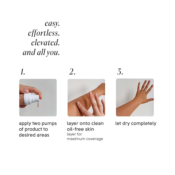 Tinge Tint Body Makeup, Lasts Up to 48 Hours, Medium Coverage Cream With Amino Acids, Hyaluronic Acid & Lysine, Semi Matte Finish, Water & Transfer Resistant, 3.38 Fl Oz - Deep Warm