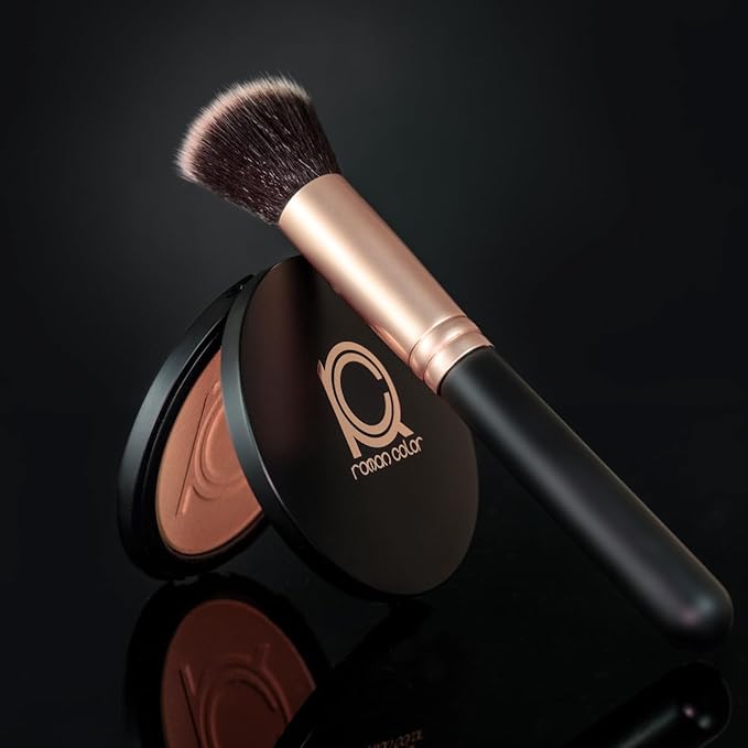 ioly's Beauty pressed powder foundation Compact with powder puff 0.49 OZ Makup fit me powder foundation Makeup full coverage foundation texture powder for men and woman