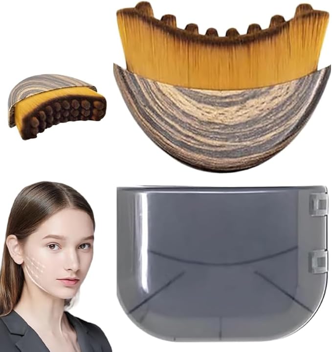 New Lymphatic Contour Face Brush, Dry Brushing Face Brush, Lymphatic Drainage Massager for Face, Chin & Jawline Sculpting,Fits to The Skin to Relieve Fatigue (1PCS)