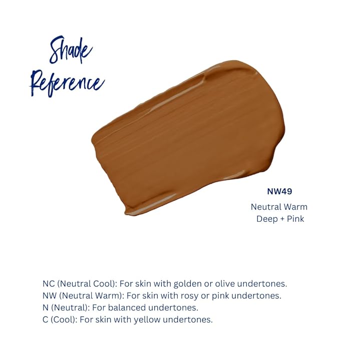 Best Bronze Bombshell Body Makeup - Tattoo Cover Up Makeup & Body Foundation Waterproof - Tattoo Concealer Waterproof for Scars, Varicose Veins Cover Up & Leg Foundation (NW49 Dark)