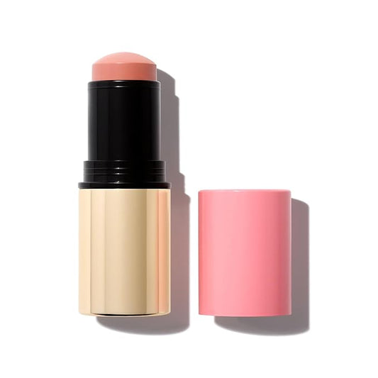 MAKE Beauty Cream Stroke Cream Blush Stick for Cheeks - Vibrant yet Natural Soft Matte Finish - Shade Hypernude, Beige Blush Makeup