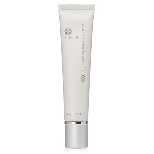 Nu Skin ageLOC Radiant Day SPF 22 | Broad-Spectrum UV Protection | Lightweight, Non-Greasy Daily Sunscreen | Supports Skin Hydration & Defense | Daily Skin Care | 30-Day Supply