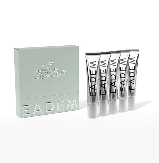 EADEM Le Chouchou Bisous Set, Lip Softening Balm, Lip Gloss for Women, Plumper and Mask for Lips, Overnight Hydrating & Moisturizing Luxury Lip Balm, 0.5 oz, 5 Piece Set