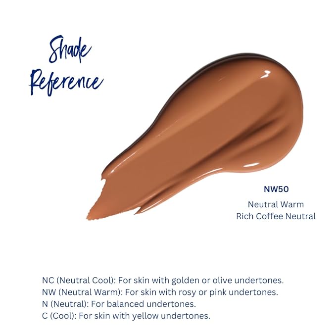 Best Bronze Bombshell Body Makeup - Tattoo Cover Up Makeup & Body Foundation Waterproof - Tattoo Concealer Waterproof for Scars, Varicose Veins Cover Up & Leg Foundation (NW50 Rich Coffee Neutral)