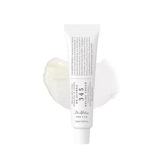 Dr.Althea 345 Relief Cream | Moisturizer for Soothing Recovery and Blemish Care with PDRN & Niacinamide | Korean Vegan Skin Care for All Skin Types, 0.50 Fl Oz (Ver.2 - Pack of 1)