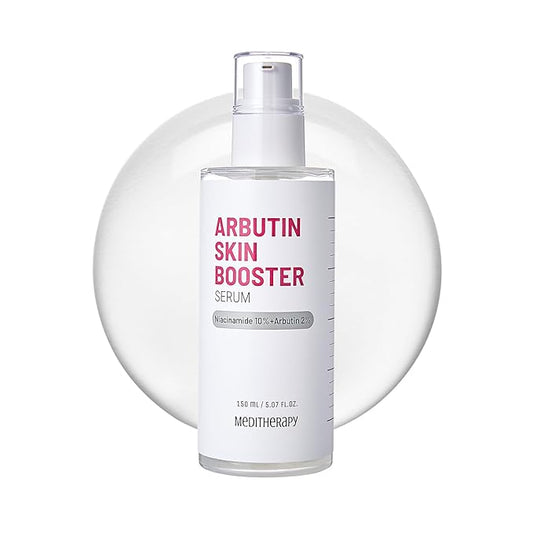 MEDITHERAPY Arbutin Skin Booster Serum for Face 5.07 fl. oz - Korean Face Serum with 10% Niacinamide and 2% Arbutin - Alpha Arbutin Targets Dark Spot, Evens Skin Tone - Gentle on Sensitive Skin