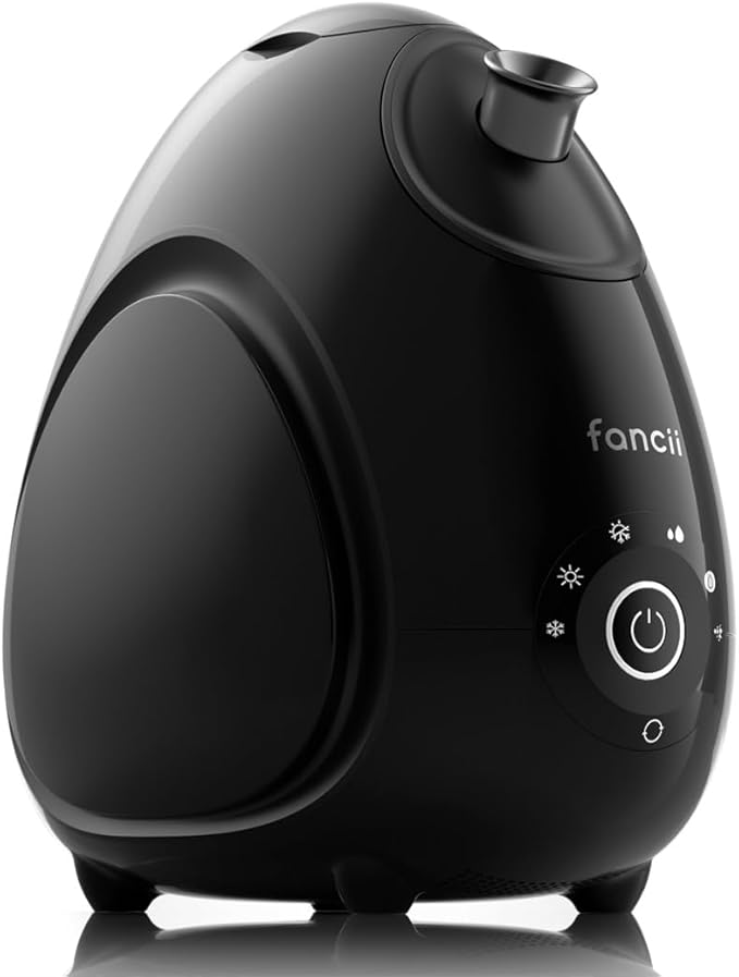 Fancii Nano Ionic Facial Steamer Hot & Cool with Aromatherapy and 6 Spa Settings – 30 Min Steam Time - Professional Home Face Sauna for Moisturizing & Pore Cleansing, Rivo