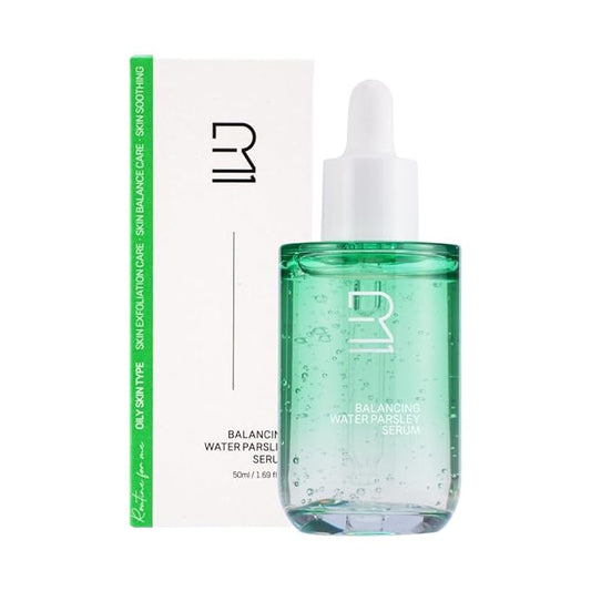 ROUME Korean Facial Serum with Water Parsley (33,975ppm) - Pore Minimizing & Sebum Control Ampoule for Oily Skin - Anti-Wrinkle, Brightening & Soothing K-Beauty Skincare - 1.69 Fl Oz (50ml)