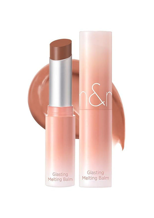 rom&nd GLASTING MELTING BALM #11 Buffy Coral | K-Beauty Hydrating Lip Tint for Glass Skin Lips | Non-Sticky, Plumping Water-Gloss Balm for Natural, Radiant Shine & All-Day Comfort