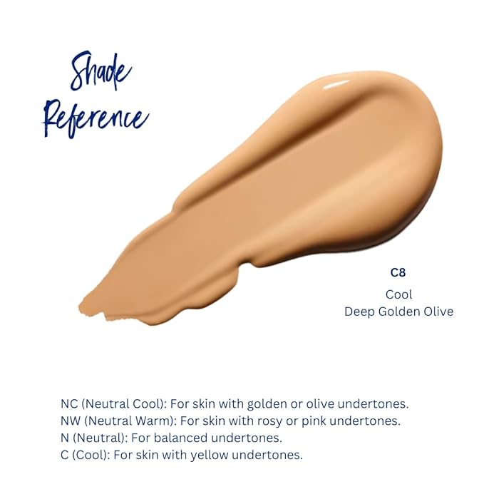 Best Bronze Bombshell Body Makeup - Tattoo Cover Up Makeup & Body Foundation Waterproof - Tattoo Concealer Waterproof for Scars, Varicose Veins Cover Up & Leg Foundation (C8 Deep Golden Olive)