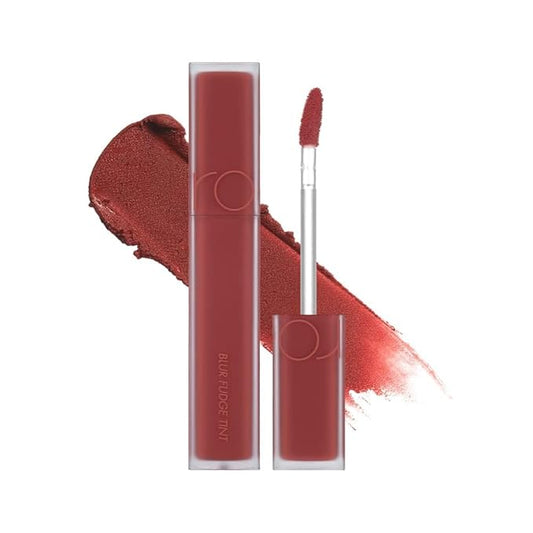 rom&nd Blur Fudge Tint 03 Musky - Iconic Burnt Orange Brick Velvety Matte Lip Tint | Non-Drying, Effortless Blur Effect K-Beauty Liquid Lipstick for All Skin Tones