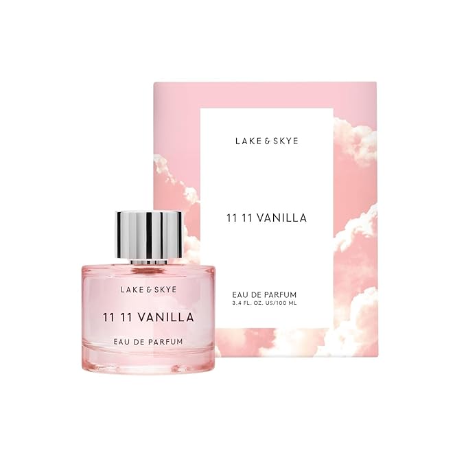 Lake & Skye 11 11 Vanilla Eau de Parfum 100mL, Musk Perfume, Sea Salt, Star Apple, Vanilla Créme, Vegan