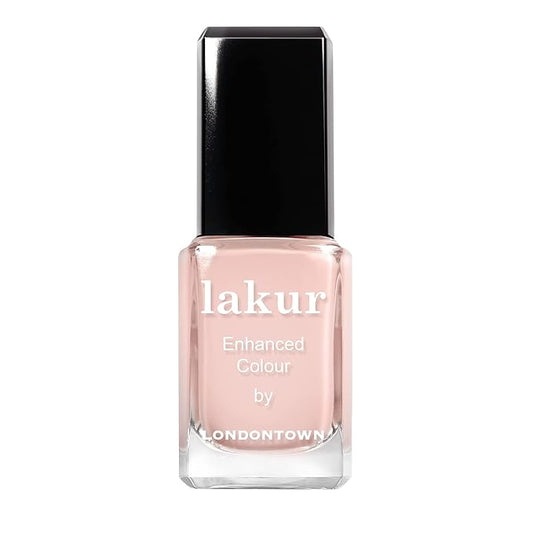 LONDONTOWN lakur Nail Polish - Chip-Resistant, Non-Toxic, Conditions & Hydrates Nails Glossy Sheer Pink, Cheerio, .40 fl oz