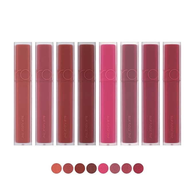 rom&nd BLUR FUDGE TINT | 05 BIBI CANDY Barbie Pink | Weightless Velvety Matte Lipstick | Non-Drying Long-Lasting K-Beauty Lip Tint for All Skin Tones | Highly Pigmented & Smooth Application