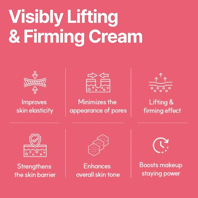Lift Up Light Cream, 50g — K-Beauty Firming & Hydrating Face Cream with Centella, Hyaluronic Acid & Plant Extracts