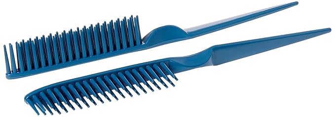 3 Row Styling Comb For Detangling, Defining And Separating Curls (Blue)