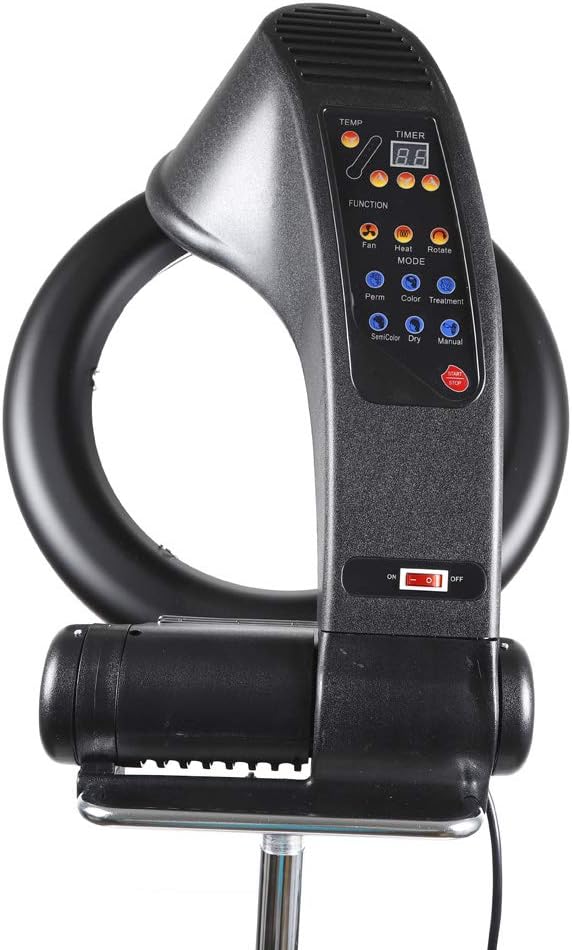 3 in 1 Hair Dryer, Orbiting Infrared Hair Dryer, Halo Roller Ball Hair Color Processor, 850w, For Home and Salon, Black