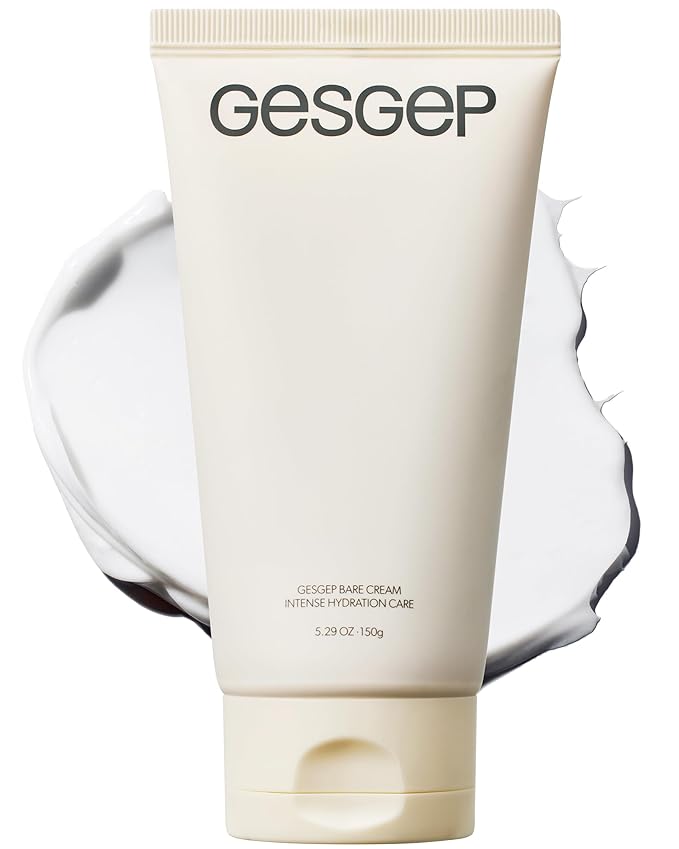 Bare Cream - JUST MAKEUP Show Korean Face Moisturizer by Top Artists Son & Park - Ceramide Hyaluronic Acid Daily K-Beauty Skincare - 100Hr Hydration Barrier Repair Makeup Primer, 5.29 oz.