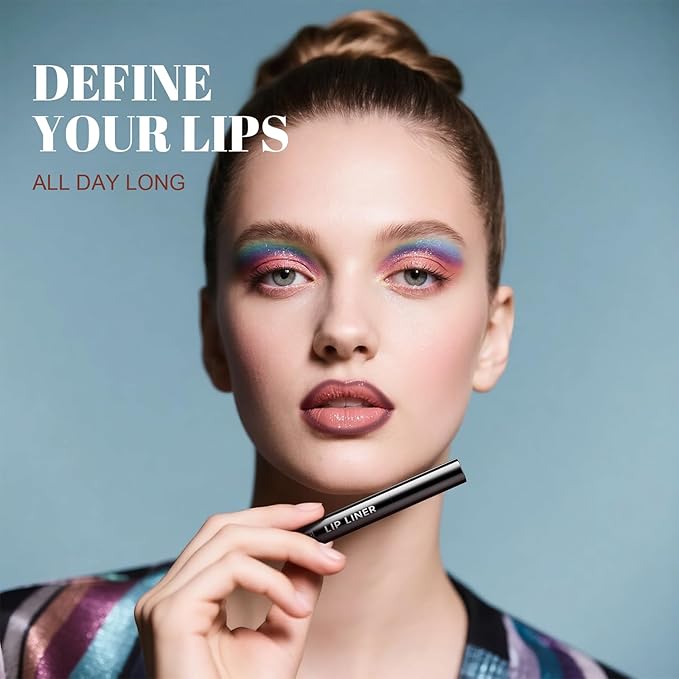 Lip Stain - Long Wear Tattoo Lip Liner, Waterproof & Transfer-proof Peel Off Lip Stain with Matte Finish, Lip Tint For All Skin Types, Great Gifts for Women (Mauve)