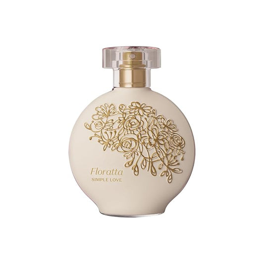 O Boticário Floratta Simple Love Eau de Toilette, Long-Lasting Floral Fragrance Perfume for Women, 2.5 Ounce