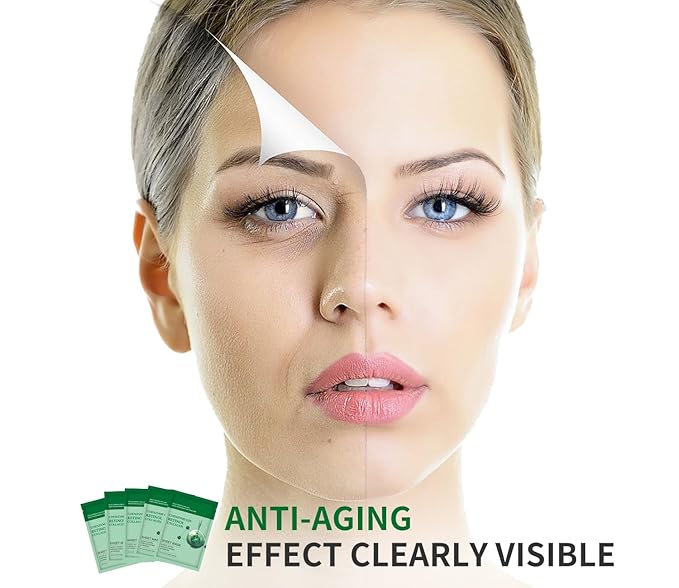 Pack of 10 Collagen Face Mask, Face Masks Skincare with Coenzyme Q10 Retinol Anti Aging Facial Masks Skin Care Hydrating Face Beauty Care Masks for Deep Repairing and Moisturizing Anti Wrinkles