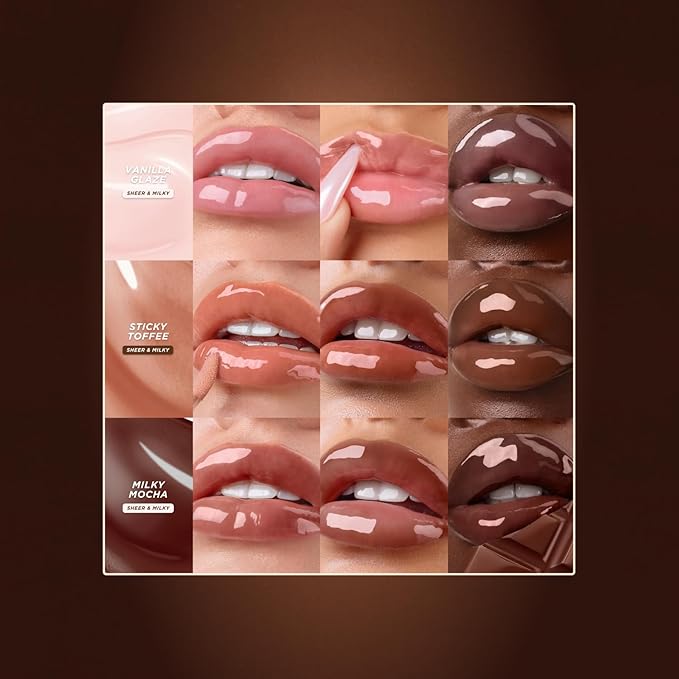 Gisou Honey Infused Lip Oil Fall Edition, Sticky Toffee, 0.27 Fl Oz