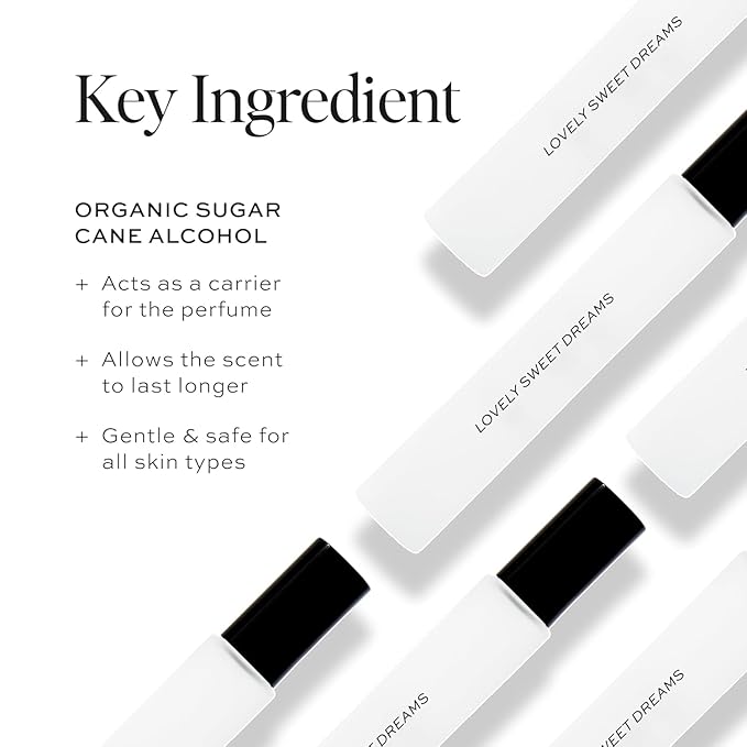 DIME Beauty Perfume Lovely Sweet Dreams, 0.34 oz / 10 ml - Warm Vanilla and Floral Scent, Hypoallergenic, Clean Perfume, Eau de Toilette For Women (Packaging May Vary)