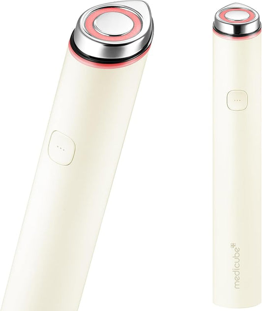 medicube Booster Pro Mini Plus | Facial Device for Radiance, Calming, and Elasticity | Red, Blue, Purple 3-Mode | Portable Korean Skincare Device, At Home Care | Beige