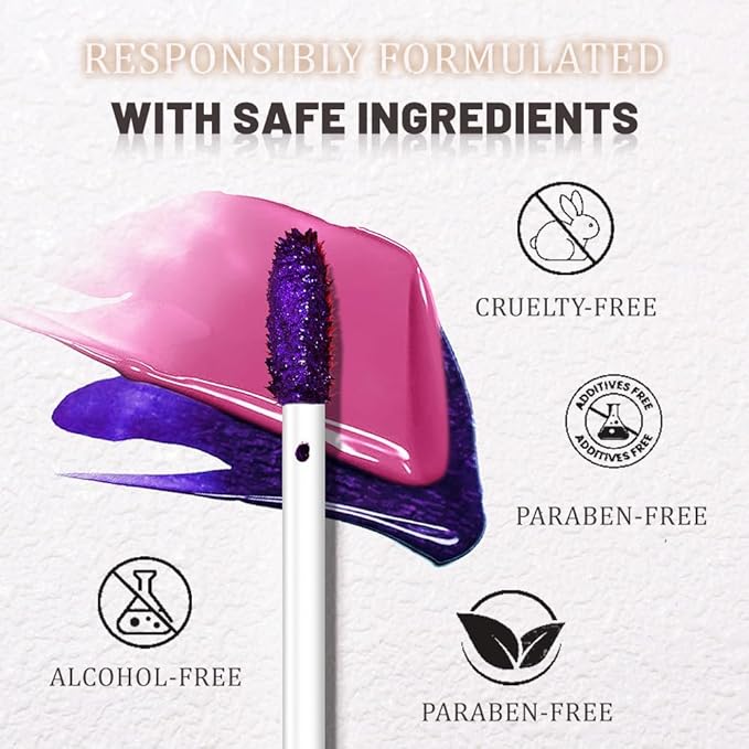 Kaely Mauve Lip Stain Peel Off Masque, Long Lasting Waterproof Smudge Proof Lip Tint, Non-Transfer Semi Permanent Lipliner Tattoo with Tweezer, Matte Finish, Vegan & Cruelty-Free, 09