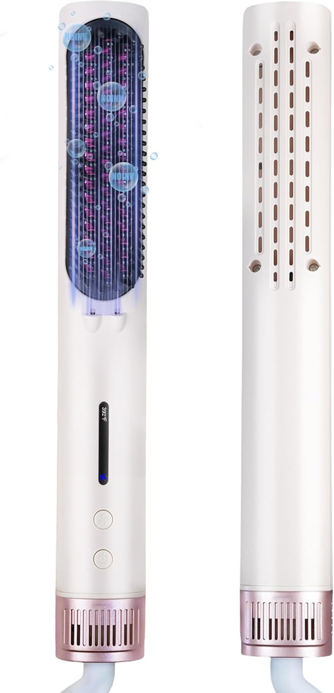 Hair Straightener Brush - Straightening Comb with Negative Ions for Women, Professional Styling Tools, Anti-Frizz