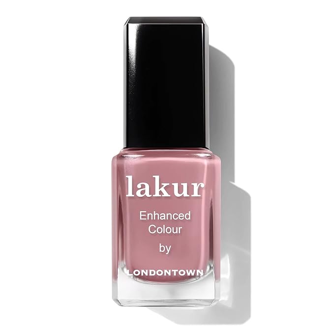 LONDONTOWN lakur Nail Polish - Chip-Resistant, Non-Toxic, Conditions & Hydrates Nails Sheer Sheer Nude, Crowning Crumpet, .40 fl oz