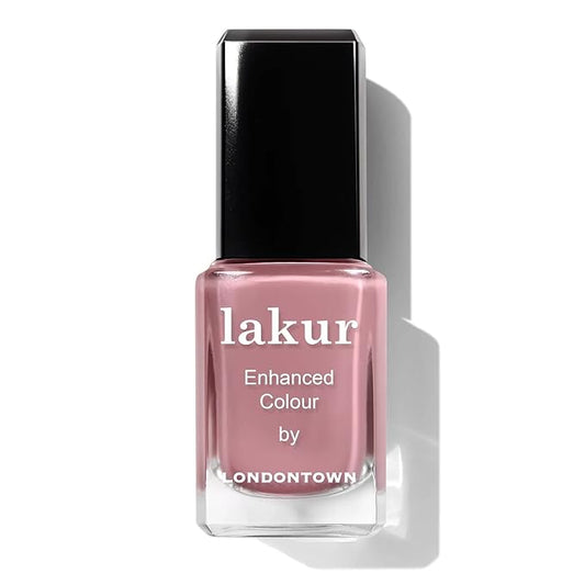 LONDONTOWN lakur Nail Polish - Chip-Resistant, Non-Toxic, Conditions & Hydrates Nails Sheer Sheer Nude, Crowning Crumpet, .40 fl oz