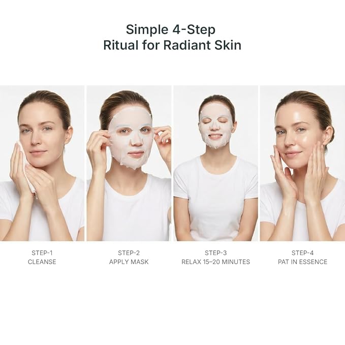 MYOLIFT Cell Renewal Peptide Mask(EGF)– 100%Vegan, Bio-Cellulose FaceMask for CellRenewal, Skin Firming, Hydrating & Brightening-with Niacinamide, Hyaluronic Acid& EGF|Korean Skincare Sheet Mask–Pack5