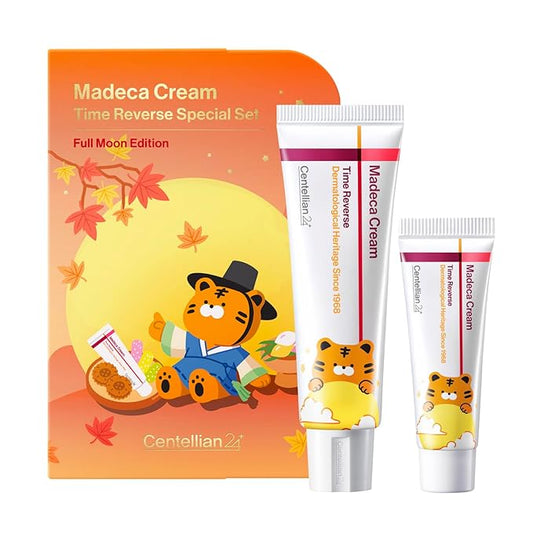 CENTELLIAN 24 Madeca Cream Time Reverse Full Moon Edition (1.69 fl oz + 0.5 fl oz, Pack of 2) – Advanced Anti-Aging Moisturizer with Centella Asiatica, Collagen, Firming & Hydrating Korean Skincare