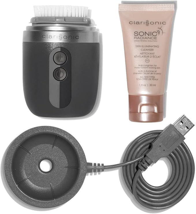 Clarisonic Alpha FIT Men's Face Brush Sonic Facial Cleansing Device, Grey