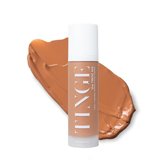 Tinge Tint Body Makeup, Lasts Up to 48 Hours, Medium Coverage Cream With Amino Acids, Hyaluronic Acid & Lysine, Semi Matte Finish, Water & Transfer Resistant, 3.38 Fl Oz - Tan Cool