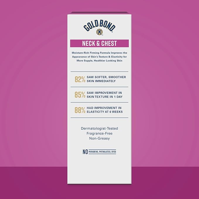 Gold Bond Age Renew Neck & Chest Firming Age Renew Cream, 2 oz., Clinically Tested Skin Firming Cream, Pack of 3